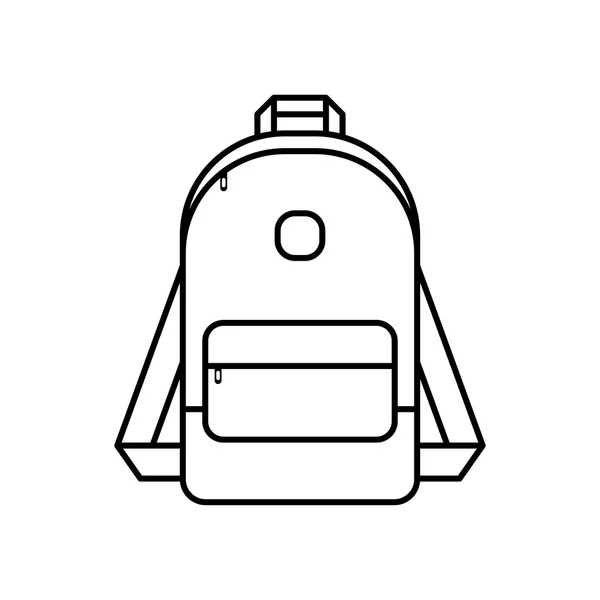 Mochila, mochila escolar — Vector de stock