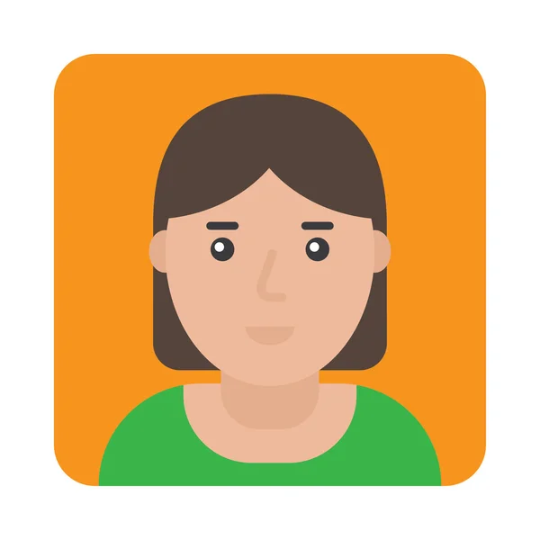 Profil Icône femme — Image vectorielle