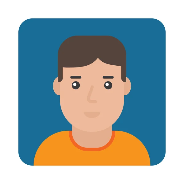 Profil ikonu mužský portrét — Stockový vektor