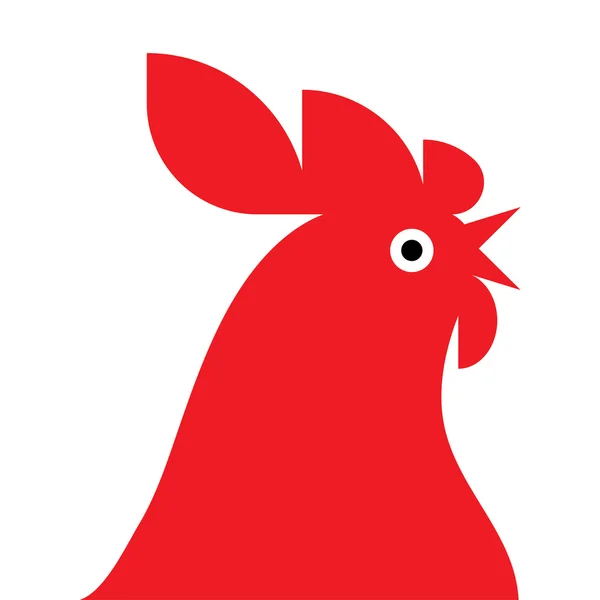 Red rooster kabalája — Stock Vector