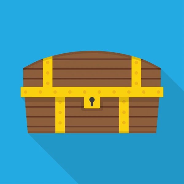 Cassapanca in legno vettoriale — Vettoriale Stock