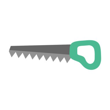 beyaz arka planda izole edilmiş karikatür el, araçlar marangoz, tamirci, bahçıvanlık, vektör illüstrasyonu, düz tasarım