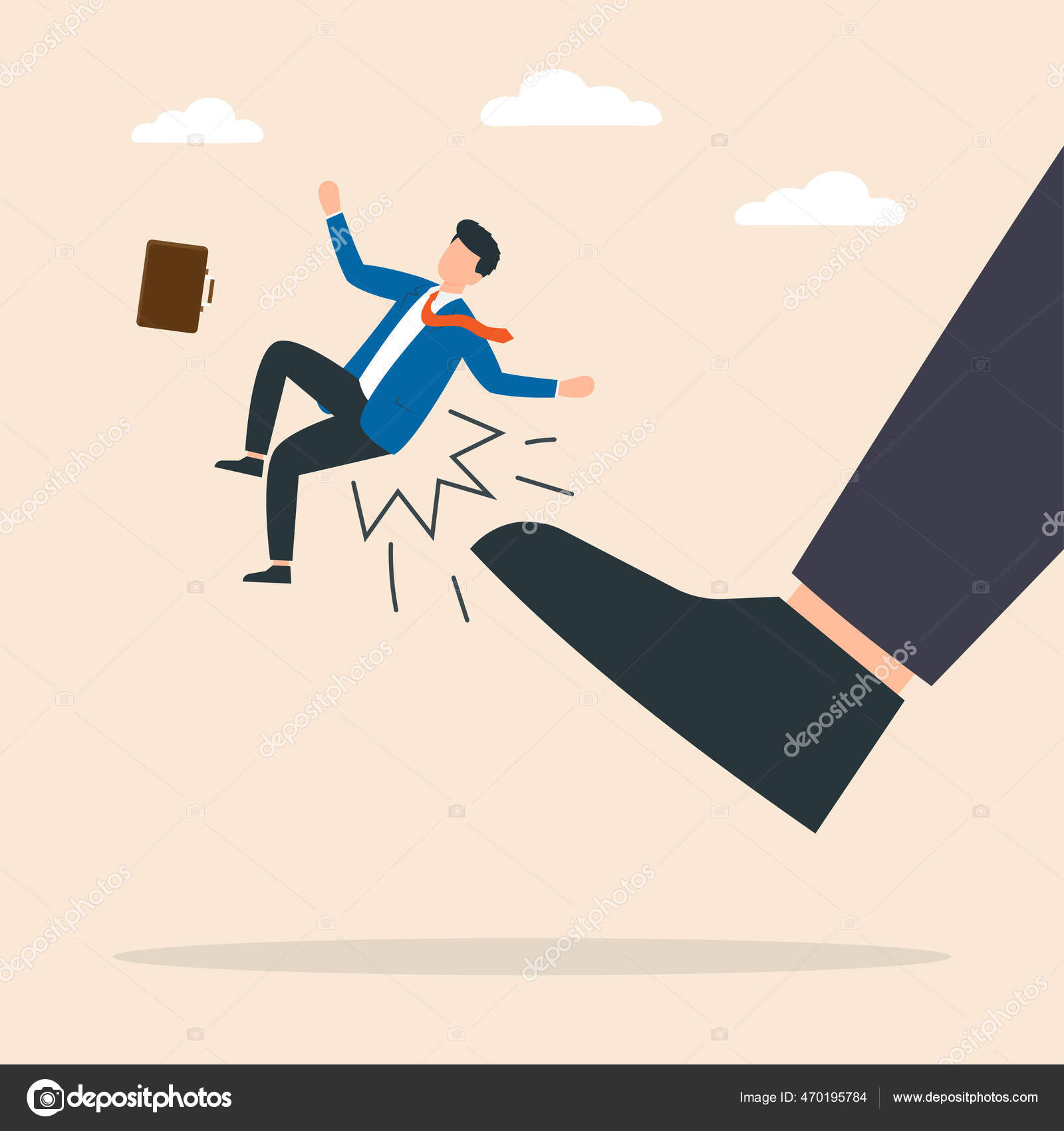 Kicked Out Stock Illustrations – 158 Kicked Out Stock Illustrations,  Vectors & Clipart - Dreamstime