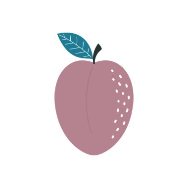 Beyaz arka planda karikatür eriği, sağlıklı beslenme için yiyecek, tatlı, bahar ve yaz tasarımı için elementler, vektör illüstrasyonu