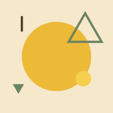 Minimalist turuncu şekilli sanat. Memphis tarzı turuncu. Soyut elementler, parmak izleri için narenciye meyveleri. Vektör illüstrasyonu