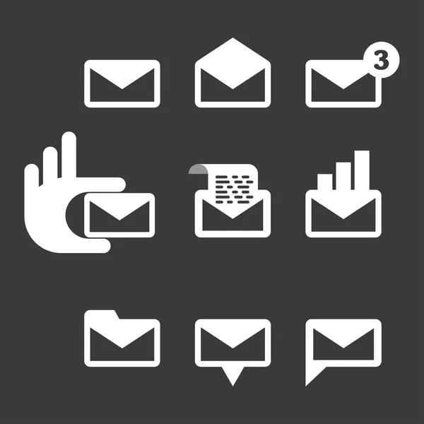 Envelop pictogram — Stockvector