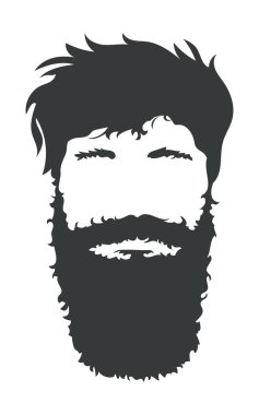 Sakallı adam illüstrasyon