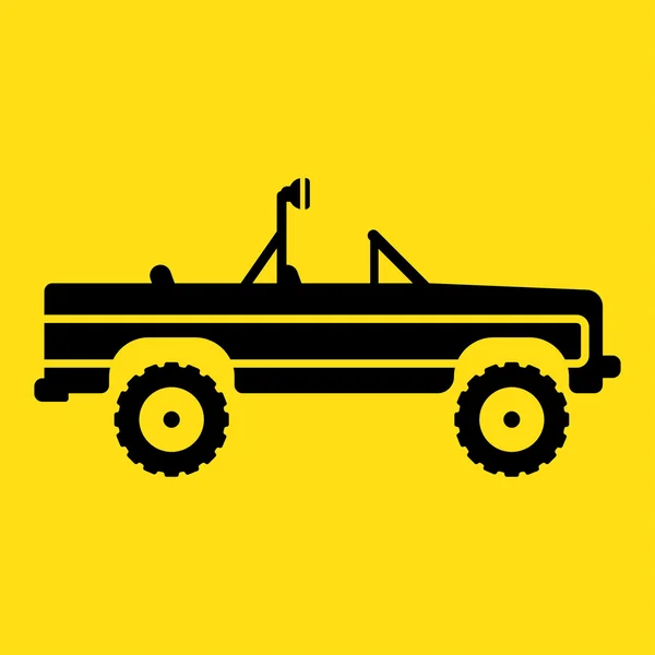 Silhouet van de auto — Stockvector