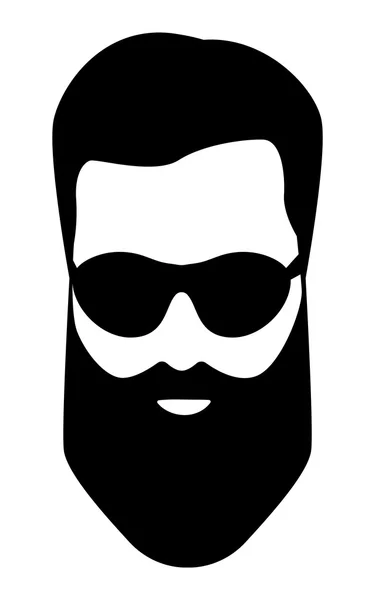 Dude, Bearded man illustration — Stok Vektör