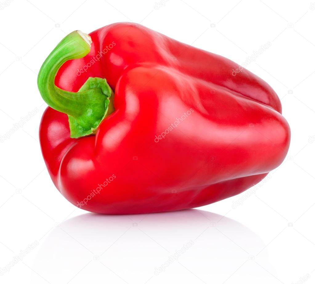 Red pepper isolated on a white background