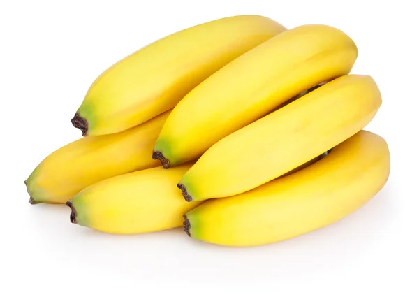 Manojo de plátanos aislados sobre un fondo blanco —  Fotos de Stock