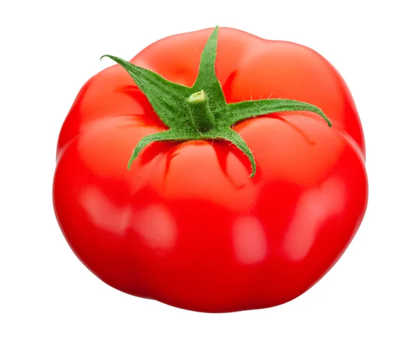 Kırmızı domates beyaz arka planda izole edilmiş. — Stok fotoğraf