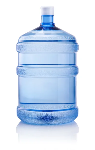 Große Flasche Wasser isoliert auf weißem Hintergrund — Stockfoto