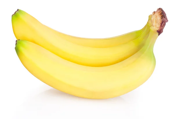 Ein Bündel Bananen isoliert auf weißem Hintergrund — Stockfoto