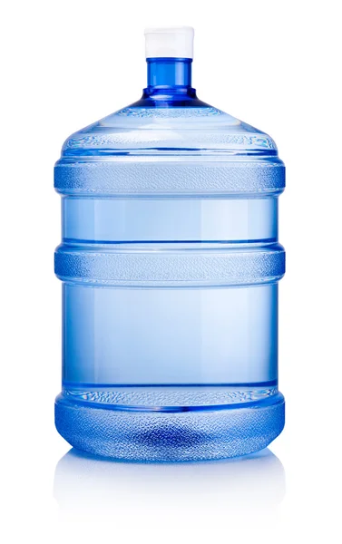 Большая бутылка воды на белом фоне — стоковое фото