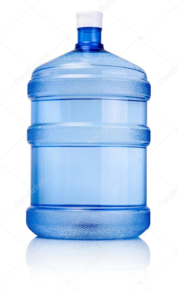 Big bottle of drinking water isolated on a white background