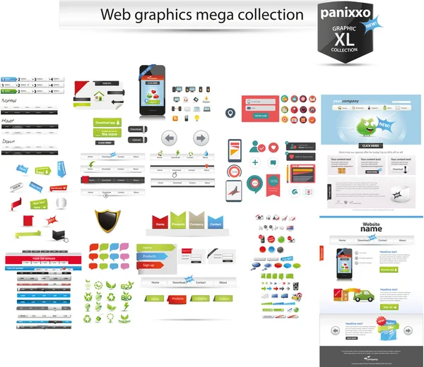 Gráficos Web — Vector de stock