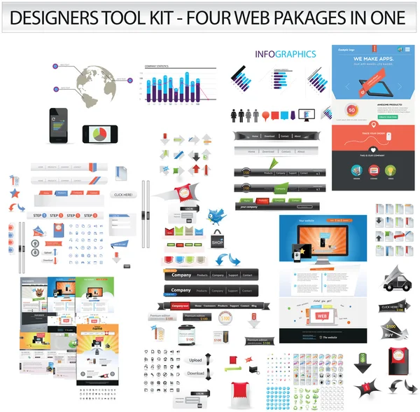 Gráficos Web — Vector de stock