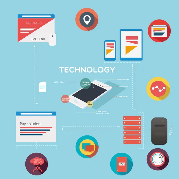 Iconos de tecnología — Archivo Imágenes Vectoriales