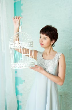 Zarif kız pastel iç