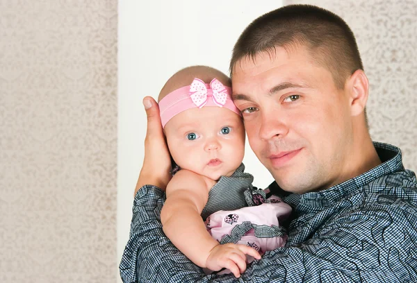 Padre e hija pequeña — Foto de Stock