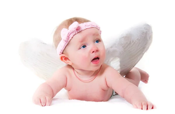 Χαριτωμένο μικρό αγγελούδι — Φωτογραφία Αρχείου