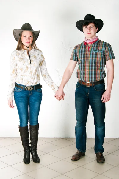 Cowboy's love story — Stock Photo, Image