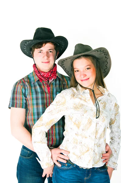 Cowboy's love story — Stock Photo, Image