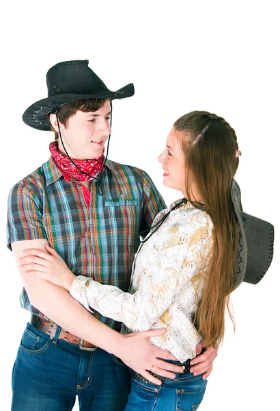 Cowboy's love story — Stock Photo, Image