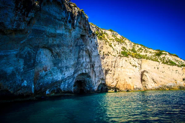 Blue caves in Zakynthos — Stock Photo, Image