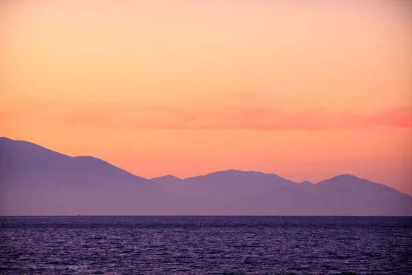 Pôr do sol da ilha de Zakynthos — Fotografia de Stock