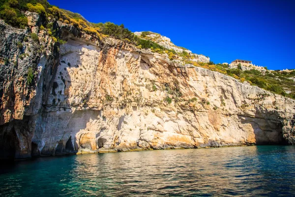 Modrá jeskyně na ostrově Zakynthos — Stock fotografie