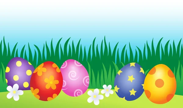 Zdobené velikonoční vejce obrázek motivu 2 — Stockový vektor