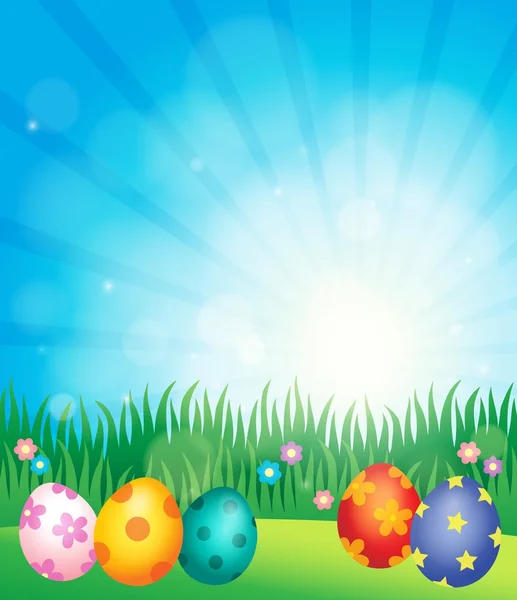 Decorated Easter eggs theme image 5 — Stock Vector