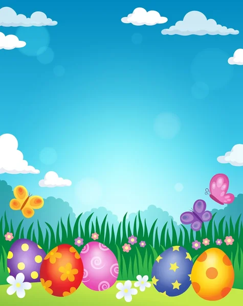 Decorated Easter eggs theme image 3 — Stock Vector