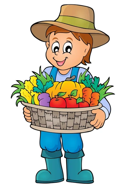 Farmer topic image 4 — Stock Vector