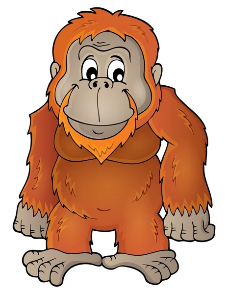 Orangután tema imagen 1 — Vector de stock