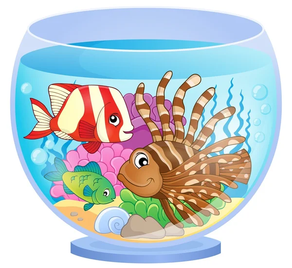 Acuario tema imagen 2 — Vector de stock