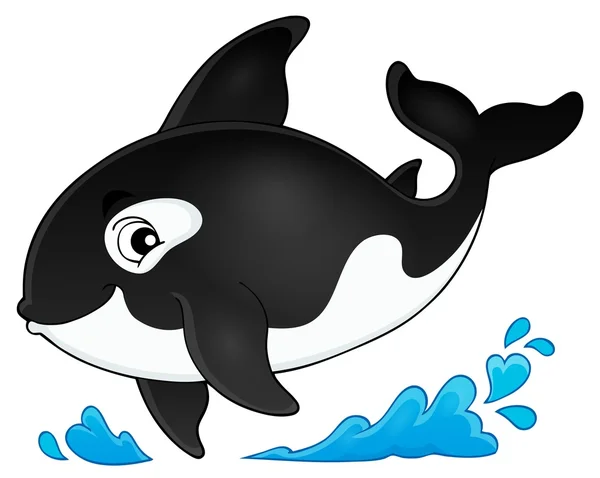 Orca tema imagen 1 — Vector de stock