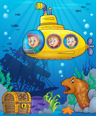 Submarine theme image 5 clipart