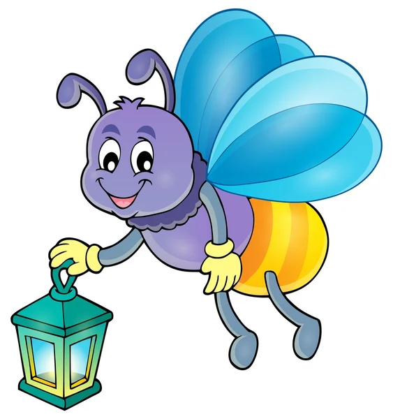 Luciole avec lanterne thème image 1 — Image vectorielle
