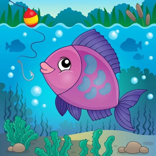 淡水魚トピック画像 6 — ストックベクタ