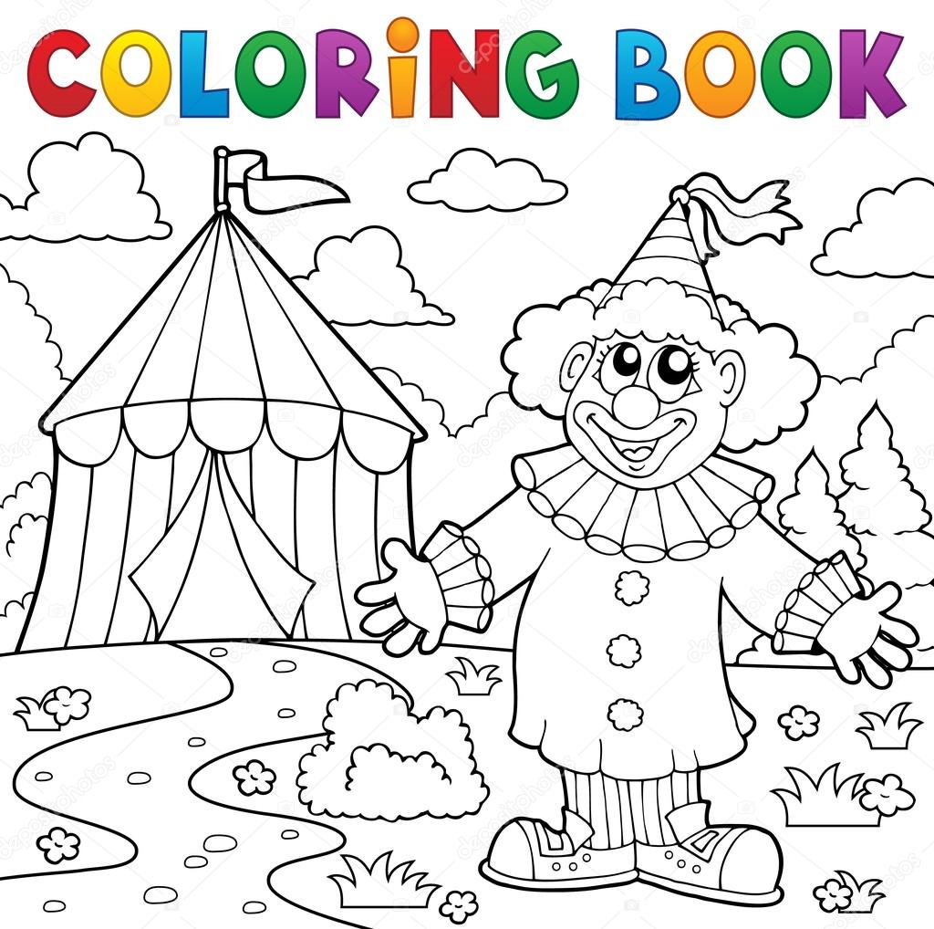 Disegni da colorare clown libro vicino a tema circense 5 Disegni da colorare clown libro vicino a tema circense 6