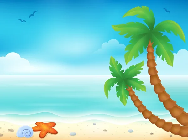 Playa tema imagen 7 — Vector de stock