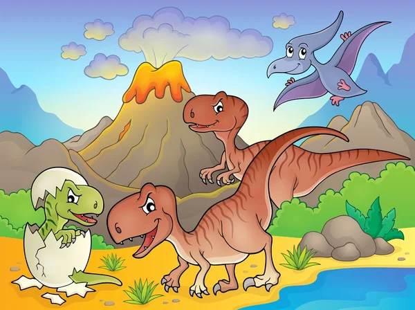 Dinosaurio tema imagen 6 — Vector de stock