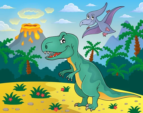 Dinosaurio tema imagen 7 — Vector de stock