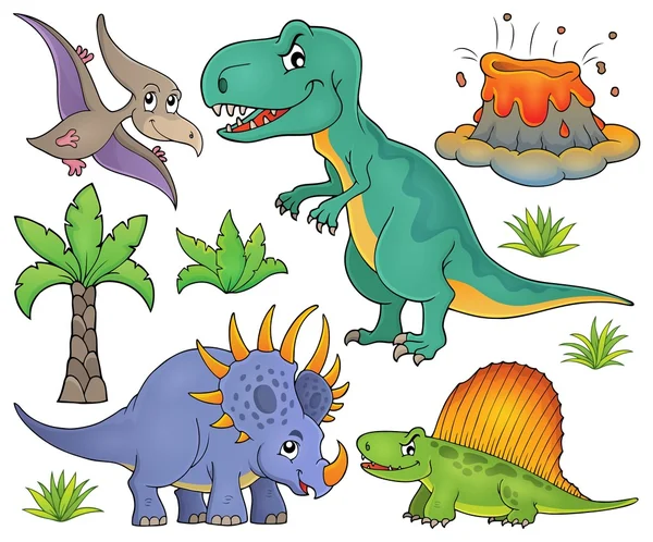 Argomento Dinosauro set 4 — Vettoriale Stock