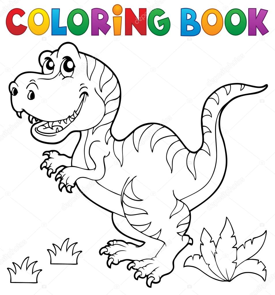 Vetores de 5 Livro De Colorir Tema De Dinossauros e mais imagens de Página  de livro de colorir - Técnica de ilustração - Página de livro de colorir -  Técnica de ilustração