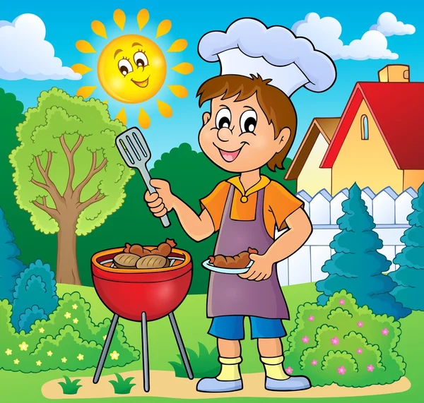Barbeque theme image 2 — Stock Vector