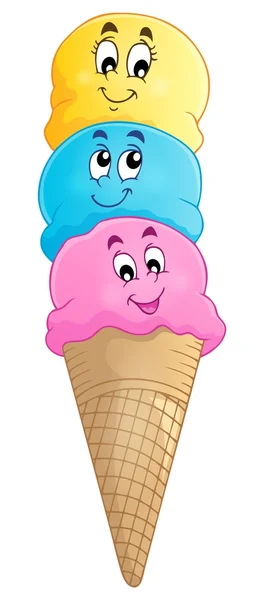 Ice cream temabild 4 — Stock vektor